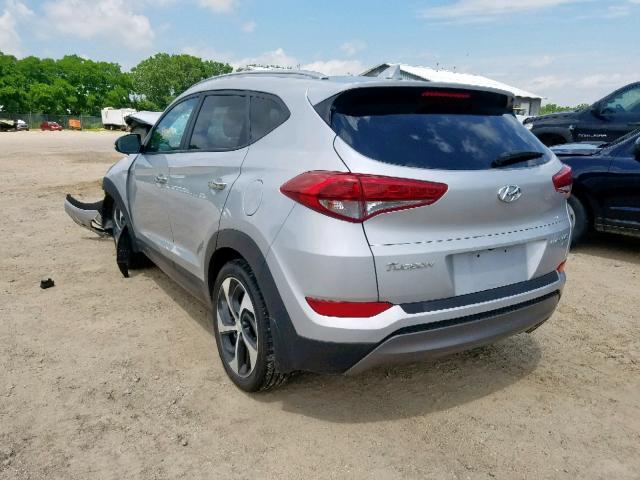 KM8J3CA29GU165217 - 2016 HYUNDAI TUCSON LIM SILVER photo 3