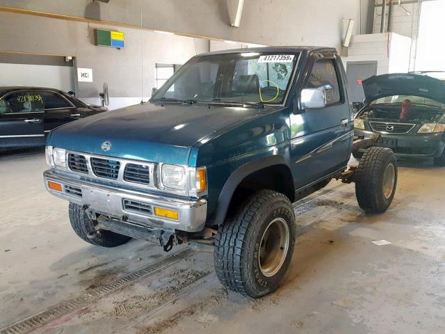 1N6SD11Y6VC329733 - 1997 NISSAN TRUCK XE GREEN photo 2