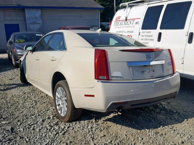 1G6DG5EY5B0147705 - 2011 CADILLAC CTS LUXURY WHITE photo 3