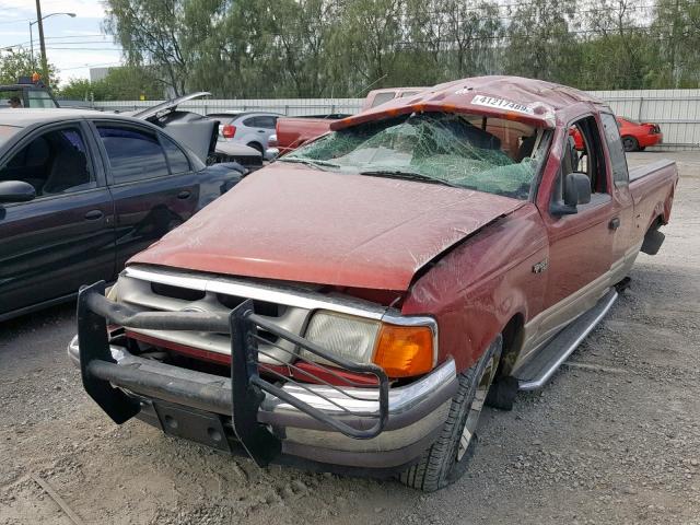 1FTCR14X1VPB38774 - 1997 FORD RANGER SUP RED photo 2