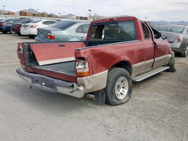 1FTCR14X1VPB38774 - 1997 FORD RANGER SUP RED photo 4