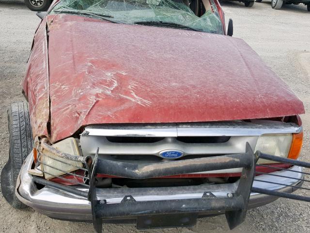 1FTCR14X1VPB38774 - 1997 FORD RANGER SUP RED photo 7