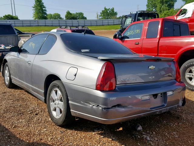 2G1WM15K669298995 - 2006 CHEVROLET MONTE CARL GRAY photo 3