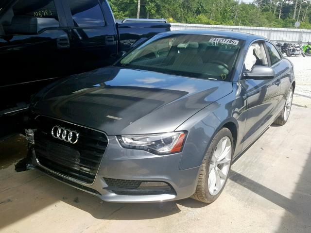 WAULFAFR0EA051147 - 2014 AUDI A5 PREMIUM GRAY photo 2