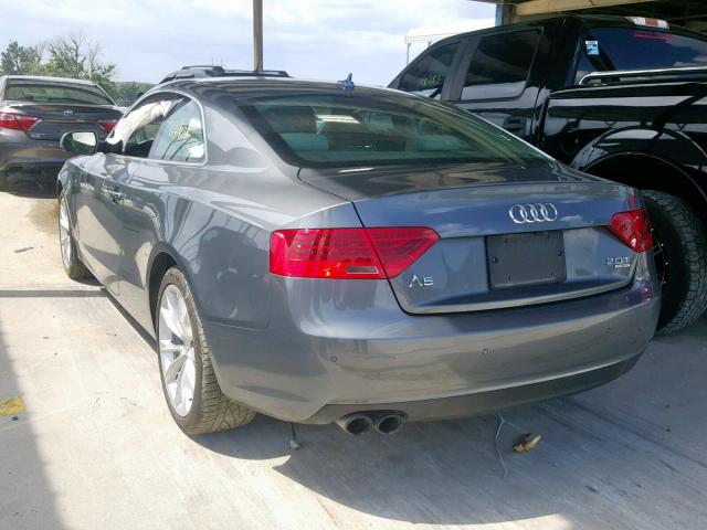 WAULFAFR0EA051147 - 2014 AUDI A5 PREMIUM GRAY photo 3