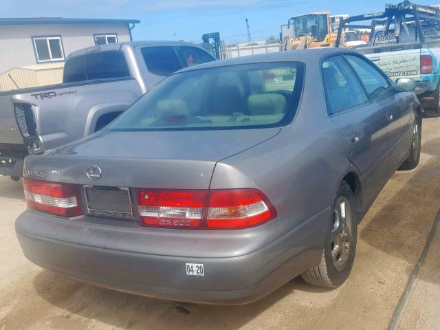 JT8BF28G3Y0267079 - 2000 LEXUS ES 300 GRAY photo 4