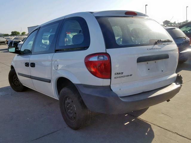 1D4GP25B07B222331 - 2007 DODGE CARAVAN SE WHITE photo 3