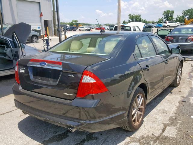 3FAHP0JG4BR251817 - 2011 FORD FUSION SEL BLACK photo 4