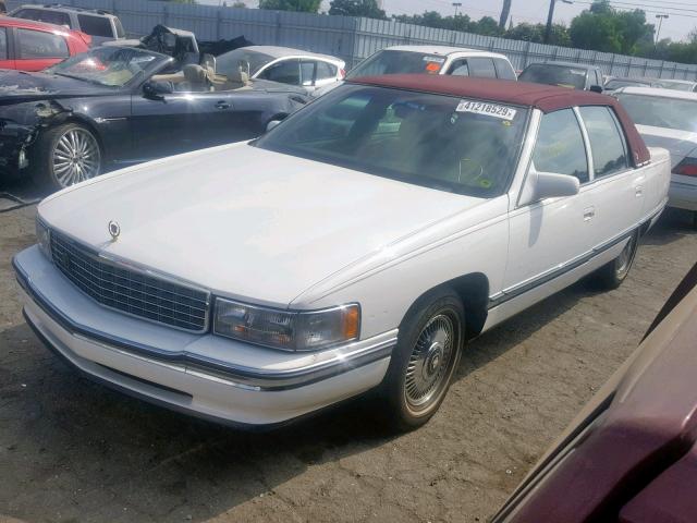 1G6KD52B2SU302400 - 1995 CADILLAC DEVILLE WHITE photo 2