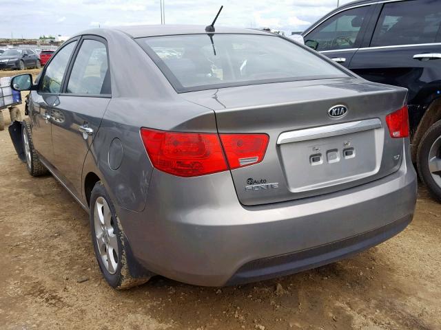 KNAFU4A22A5264361 - 2010 KIA FORTE EX SILVER photo 3