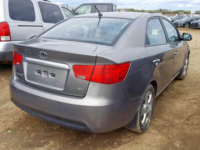 KNAFU4A22A5264361 - 2010 KIA FORTE EX SILVER photo 4