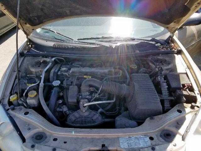 1B3EJ46X31N650106 - 2001 DODGE STRATUS SE GOLD photo 7