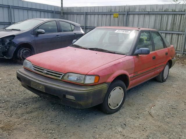 1Y1SK7465LZ103226 - 1990 GEO PRIZM BASE RED photo 2