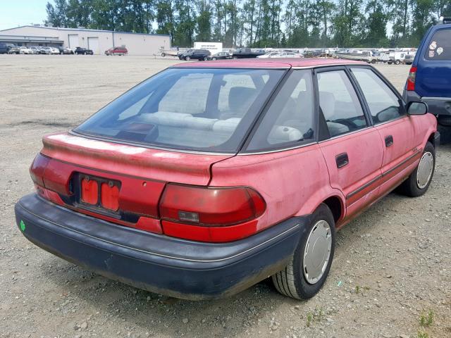 1Y1SK7465LZ103226 - 1990 GEO PRIZM BASE RED photo 4