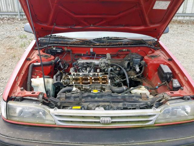 1Y1SK7465LZ103226 - 1990 GEO PRIZM BASE RED photo 7