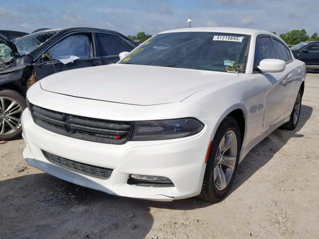 2C3CDXHG1GH139107 - 2016 DODGE CHARGER SX WHITE photo 2