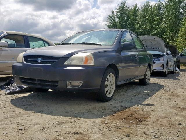 KNADC125X46315606 - 2004 KIA RIO GRAY photo 2