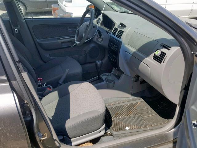 KNADC125X46315606 - 2004 KIA RIO GRAY photo 5