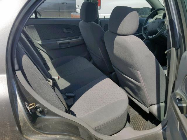 KNADC125X46315606 - 2004 KIA RIO GRAY photo 6