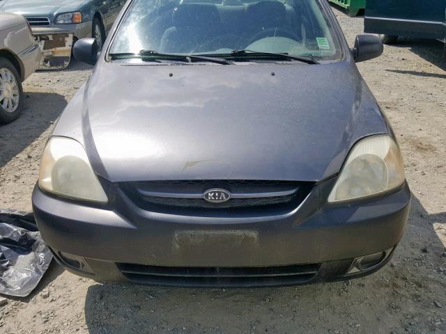 KNADC125X46315606 - 2004 KIA RIO GRAY photo 9