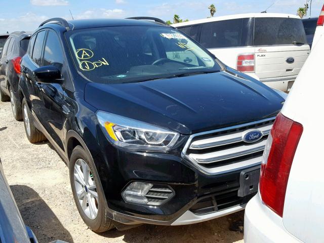 1FMCU0HD0JUD43728 - 2018 FORD ESCAPE SEL BLACK photo 1