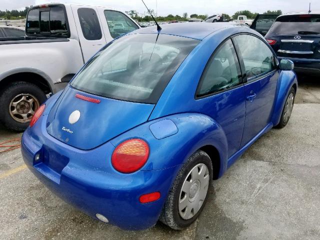 3VWBP21CX3M434188 - 2003 VOLKSWAGEN NEW BEETLE ლურჯი ფოტო 4