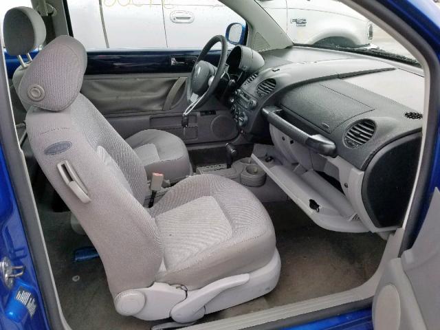 3VWBP21CX3M434188 - 2003 VOLKSWAGEN NEW BEETLE ლურჯი ფოტო 5