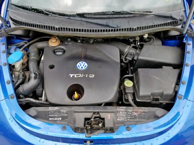 3VWBP21CX3M434188 - 2003 VOLKSWAGEN NEW BEETLE ლურჯი ფოტო 7