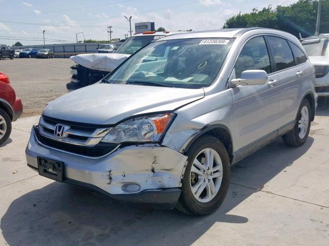 5J6RE4H74BL118811 - 2011 HONDA CR-V EXL SILVER photo 2