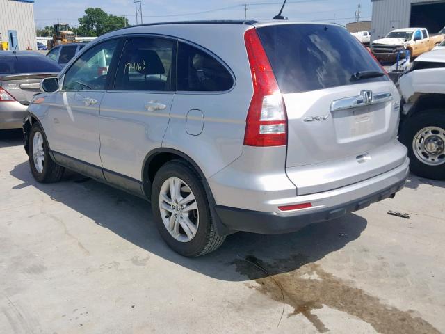 5J6RE4H74BL118811 - 2011 HONDA CR-V EXL SILVER photo 3