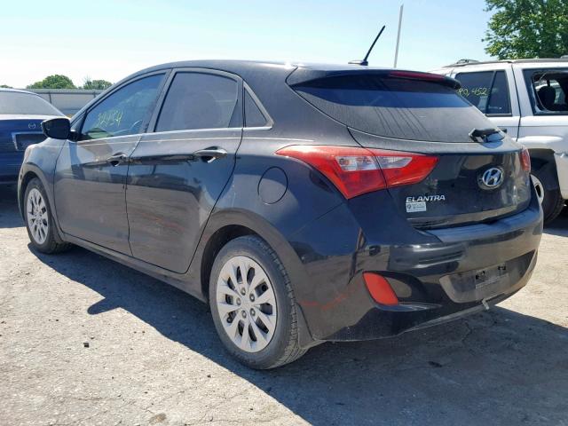 KMHD35LH5GU335227 - 2016 HYUNDAI ELANTRA GT BLACK photo 3