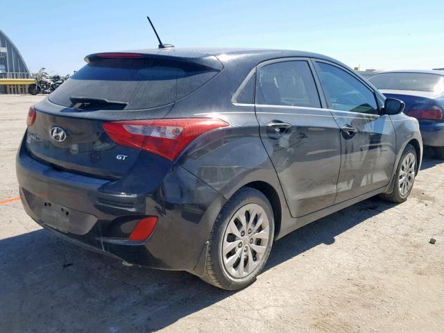 KMHD35LH5GU335227 - 2016 HYUNDAI ELANTRA GT BLACK photo 4