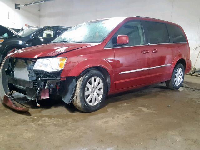 2C4RC1BG9DR604060 - 2013 CHRYSLER TOWN & COU RED photo 2