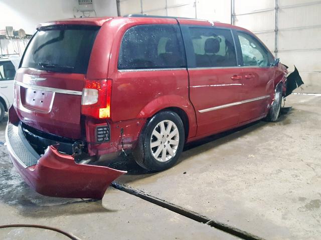 2C4RC1BG9DR604060 - 2013 CHRYSLER TOWN & COU RED photo 4