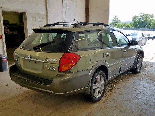 4S4BP86C264329378 - 2006 SUBARU LEGACY OUT GREEN photo 4