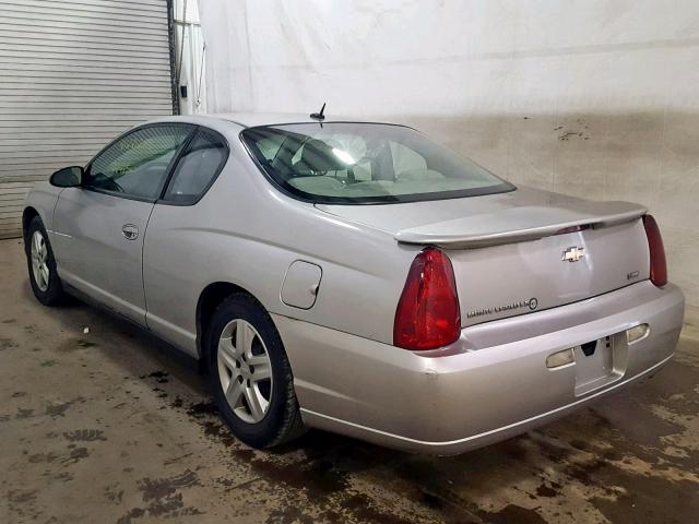 2G1WJ15K379328979 - 2007 CHEVROLET MONTE CARL SILVER photo 3