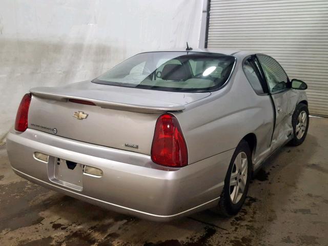 2G1WJ15K379328979 - 2007 CHEVROLET MONTE CARL SILVER photo 4