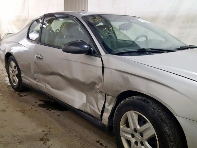 2G1WJ15K379328979 - 2007 CHEVROLET MONTE CARL SILVER photo 9