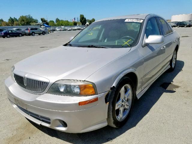 1LNHM87AX2Y709216 - 2002 LINCOLN LS SILVER photo 2