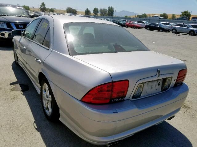 1LNHM87AX2Y709216 - 2002 LINCOLN LS SILVER photo 3