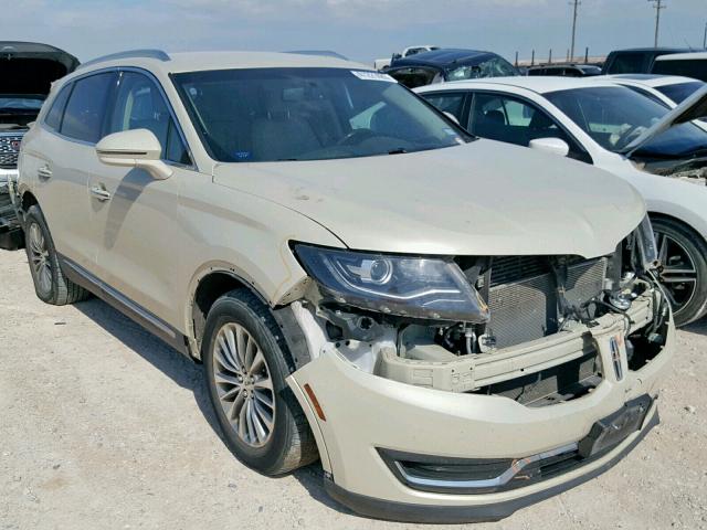 2LMTJ6KR9GBL28020 - 2016 LINCOLN MKX SELECT TAN photo 1