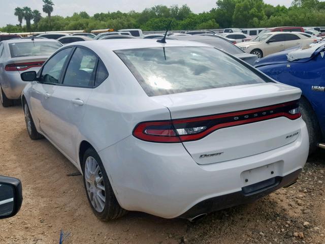 1C3CDFBB4FD119078 - 2015 DODGE DART SXT WHITE photo 3