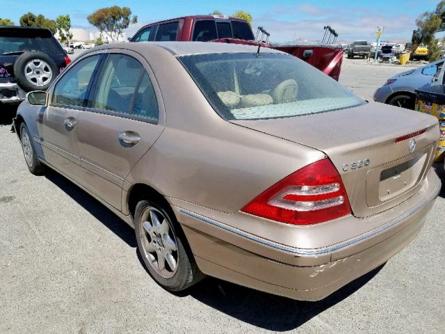 WDBRF64J82F273763 - 2002 MERCEDES-BENZ C 320 GOLD photo 3