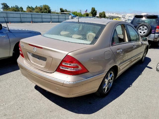 WDBRF64J82F273763 - 2002 MERCEDES-BENZ C 320 GOLD photo 4