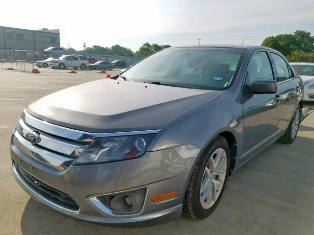 3FAHP0JA6AR323529 - 2010 FORD FUSION SEL CHARCOAL photo 2