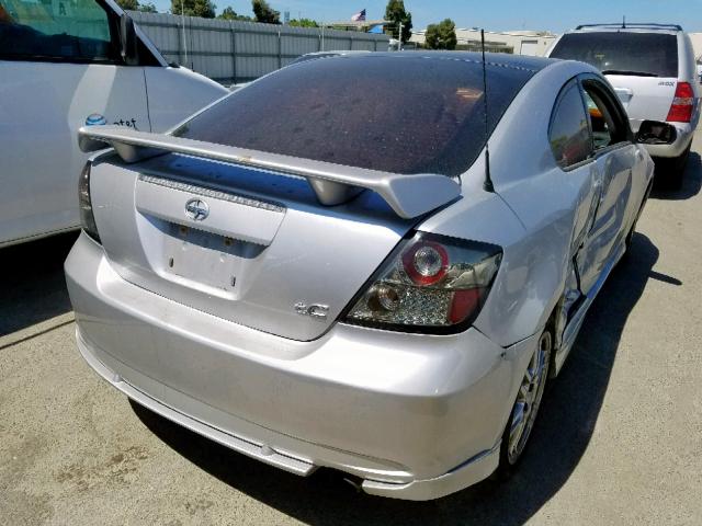 JTKDE177370169167 - 2007 TOYOTA SCION TC ვერცხლისფერი ფოტო 4
