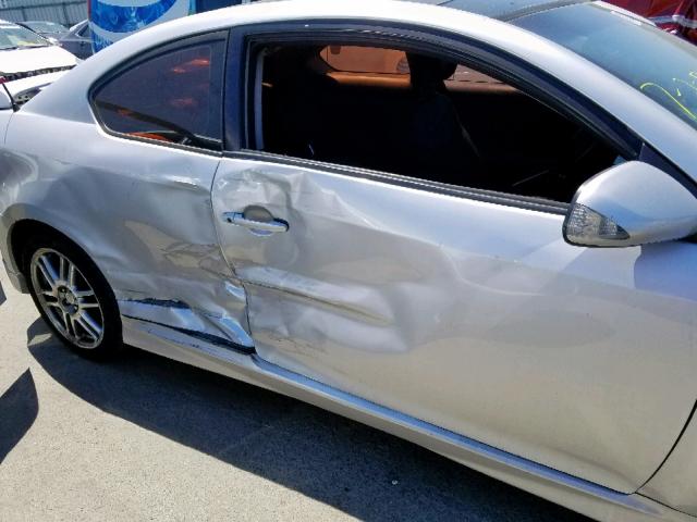 JTKDE177370169167 - 2007 TOYOTA SCION TC ვერცხლისფერი ფოტო 9