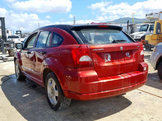 1B3HB48B58D751871 - 2008 DODGE CALIBER SX RED photo 3