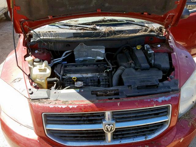 1B3HB48B58D751871 - 2008 DODGE CALIBER SX RED photo 7