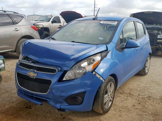 KL8CB6S99DC565186 - 2013 CHEVROLET SPARK LS BLUE photo 2